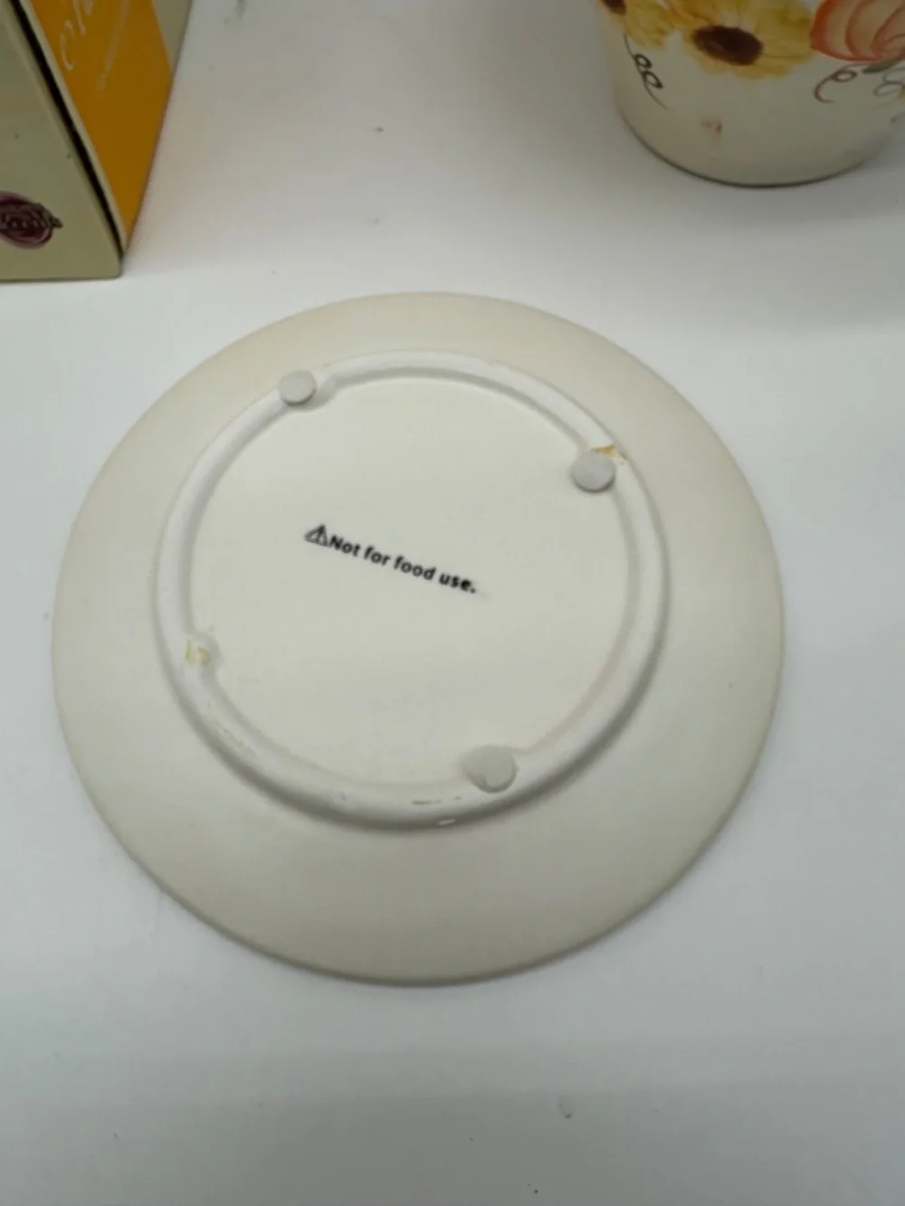 Fall Pumpkins & Sunflowers Ceramic Large Jar Candle Shade & Plate Set